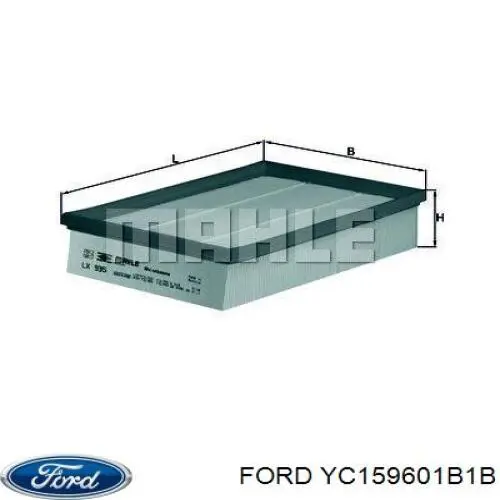 YC159601B1B Ford фільтр повітряний