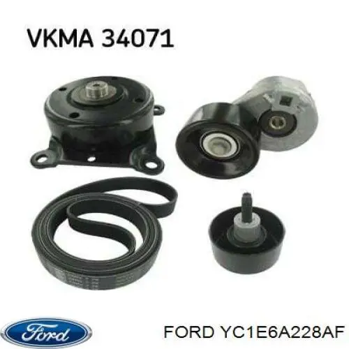 Натягувач приводного ременя Ford YC1E6A228AF ціна, від 38.80 USD