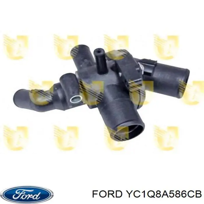 YC1Q8A586CB Ford Корпус термостата в зборі