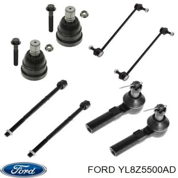 YL8Z5500AD Ford Важіль задньої підвіски нижній, лівий