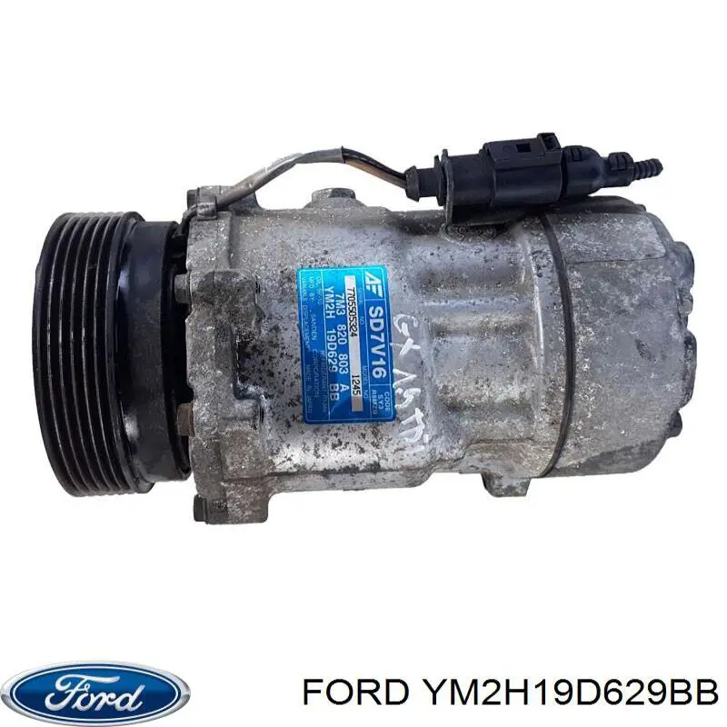 Компресор кондиціонера YM2H19D629BB Ford