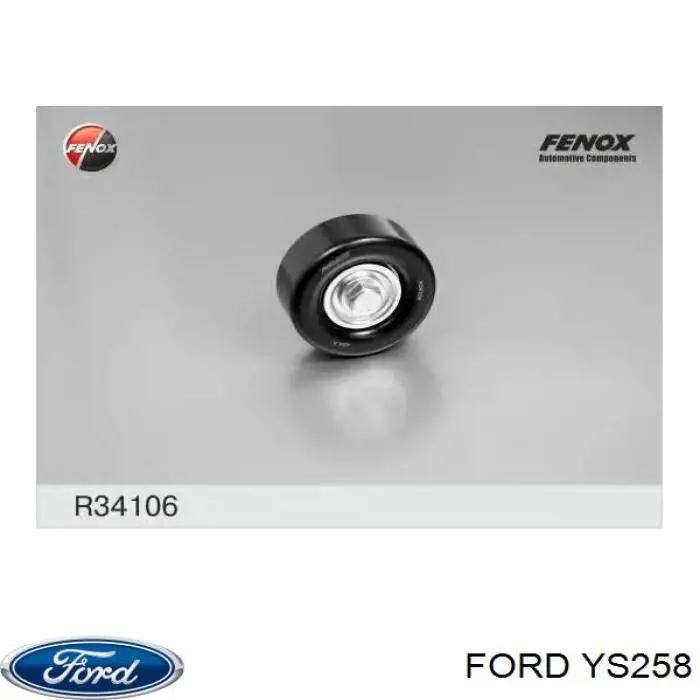YS4Z8678BC Ford Ролик приводного ременя, паразитний