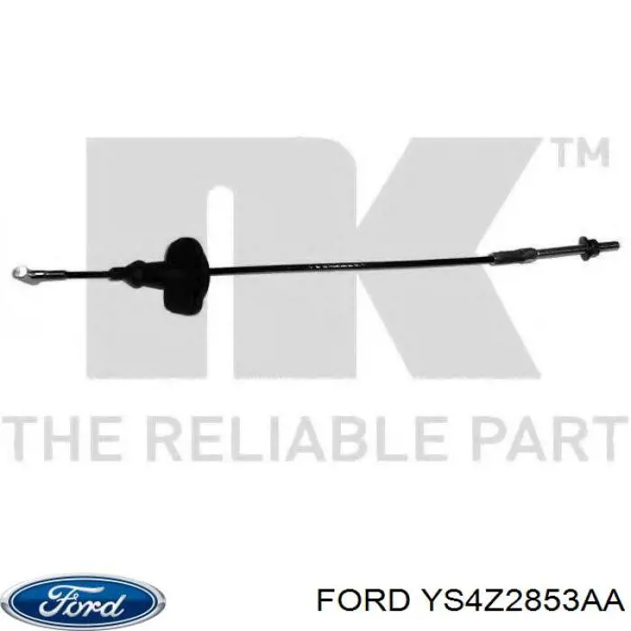 Трос ручного гальма передній YS4Z2853AA Ford