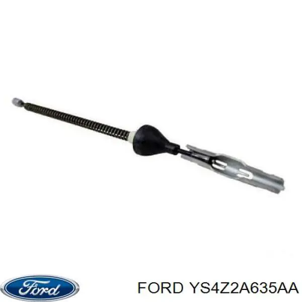 YS4Z2A635AA Ford Трос ручного гальма задній, правий/лівий
