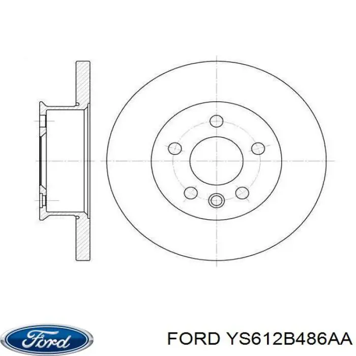 Комплект пружинок кріплення дискових колодок, передніх Ford YS612B486AA ціна, від 3.12 USD