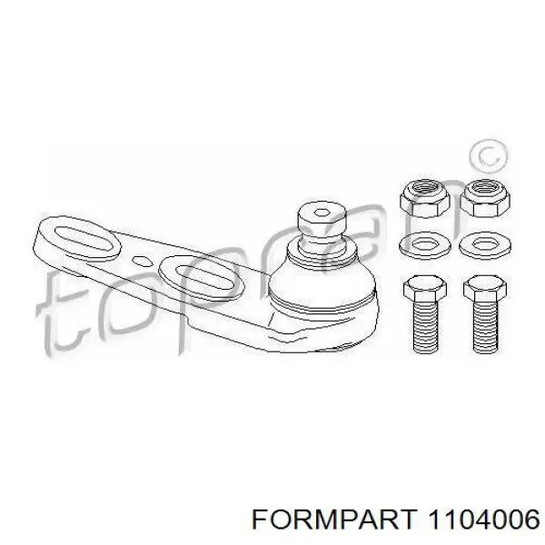 1104006 Formpart/Otoform кульова опора, нижня, права