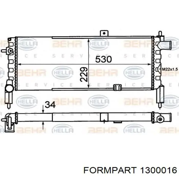 Сайлентблок переднього важеля 1300016 Formpart/Otoform