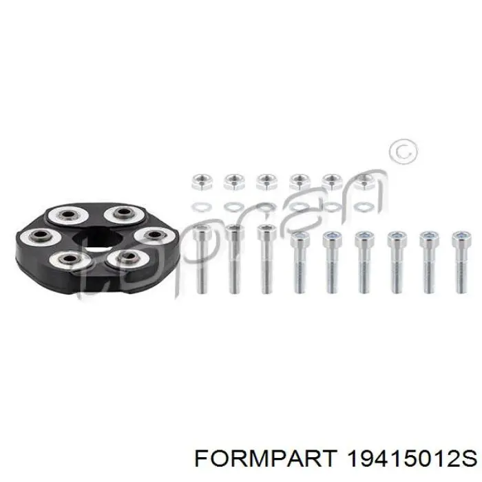Муфта кардана еластична, перед./зад. 19415012S Formpart/Otoform
