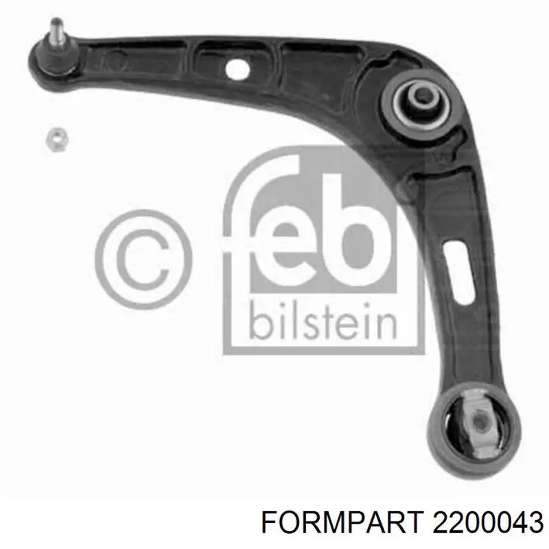 2200043 Formpart/Otoform Сайлентблок переднього нижнього важеля