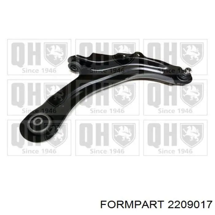 Важіль передньої підвіски нижній, правий 2209017 Formpart/Otoform