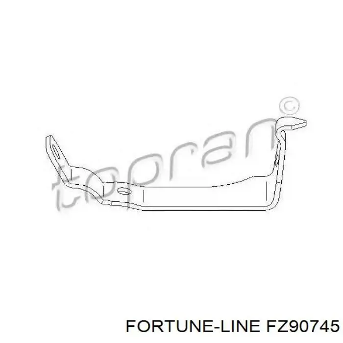 Купити FZ90745 Fortune Line Хомут кріплення втулки стабілізатора, переднього