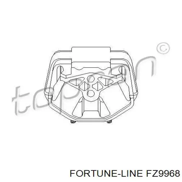 Подушка (опора) двигуна, задня FZ9968 Fortune Line