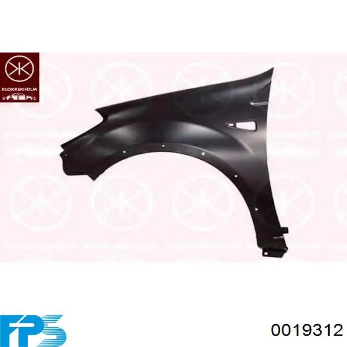 Переднє праве крило Audi A4 Avant B6