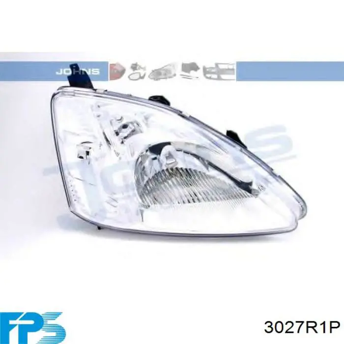 Фара ліва 33150TR0G01 Honda