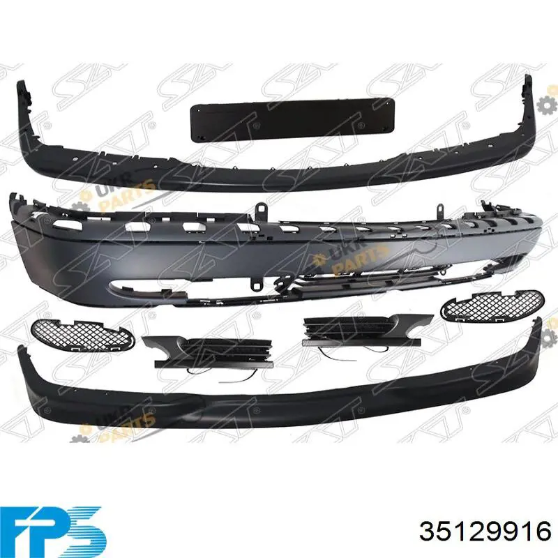 Решітка переднього бампера, права FPS 35129916 ціна, від 8.09 USD