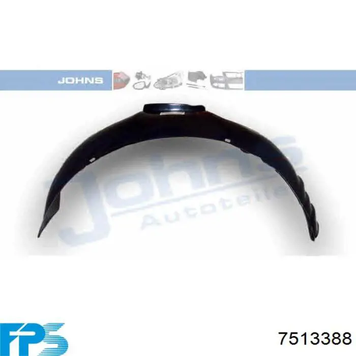 Подкрильнікі переднього крила, правий FPS FP7513388 ціна, від 15.20 USD