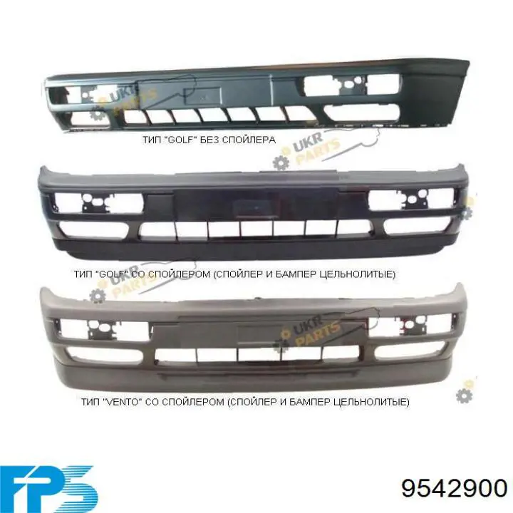 Передній бампер KH9542900 Starline