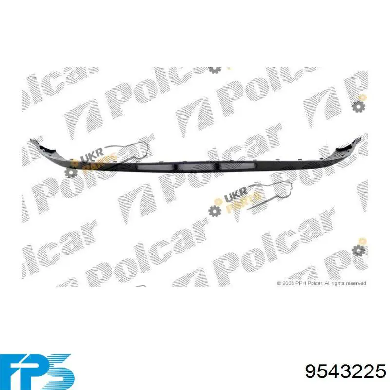 Спойлер переднього бампера PVW02012SA Signeda