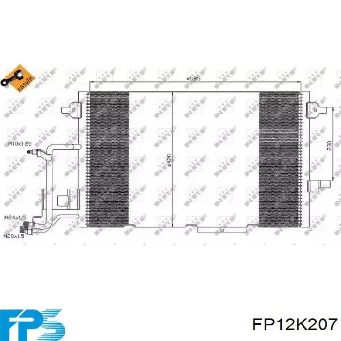 Купити FP12K207 FPS Радіатор системи охолодження кондиціонера
