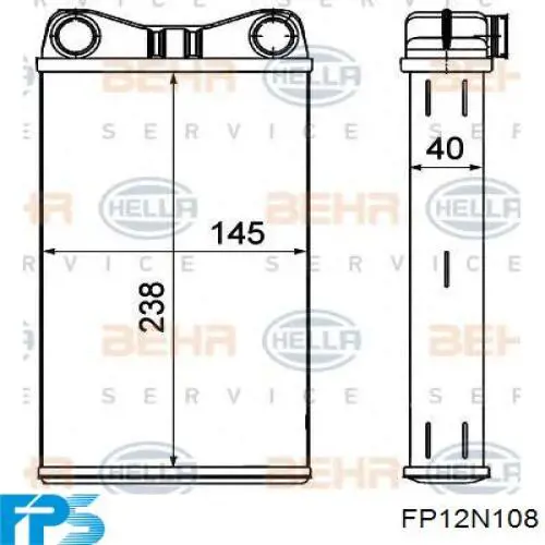 FP12N108 FPS радіатор пічки (обігрівача)