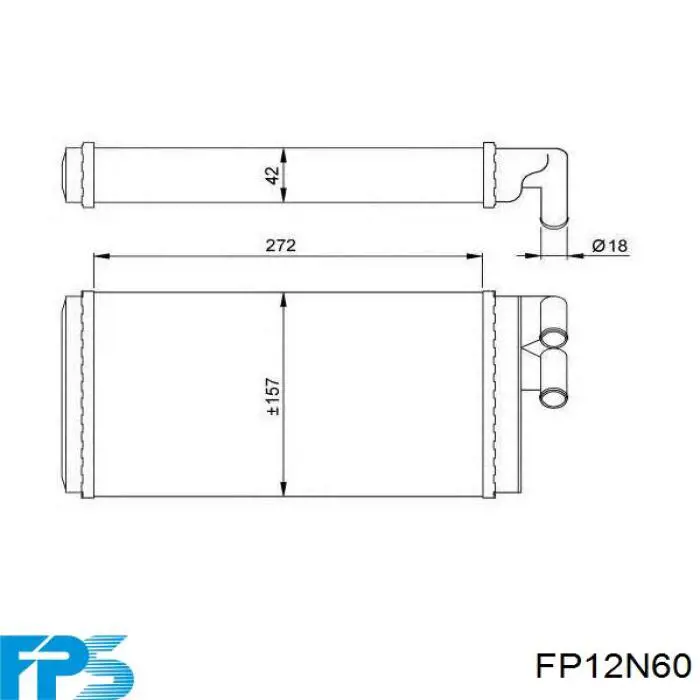 Радіатор пічки (обігрівача) FPS FP12N60 ціна, від 15.05 USD