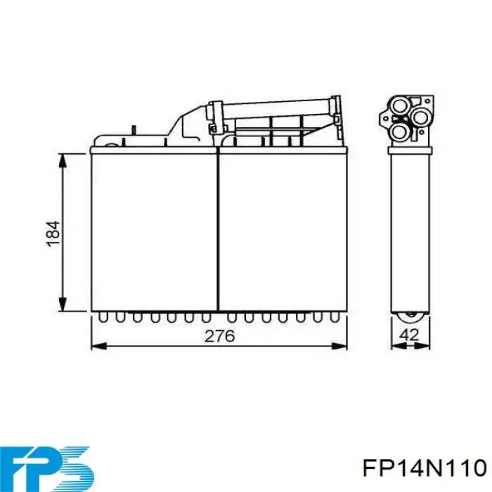 FP14N110 FPS радіатор пічки (обігрівача)