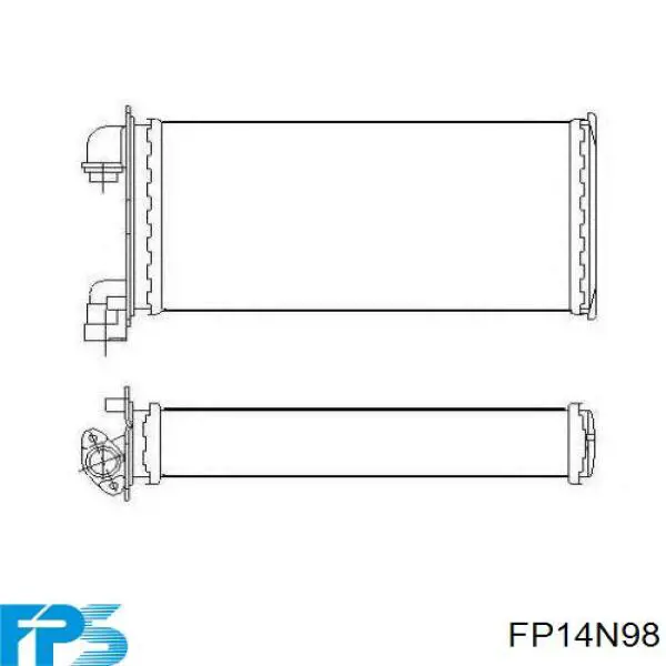 FP14N98 FPS радіатор пічки (обігрівача)