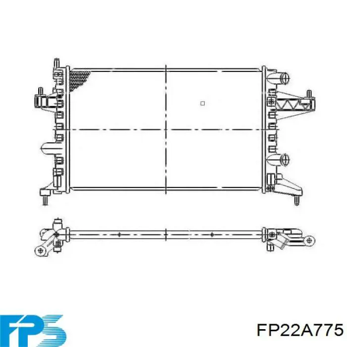 Радіатор основний FPS FP22A775 ціна, від 46.84 USD