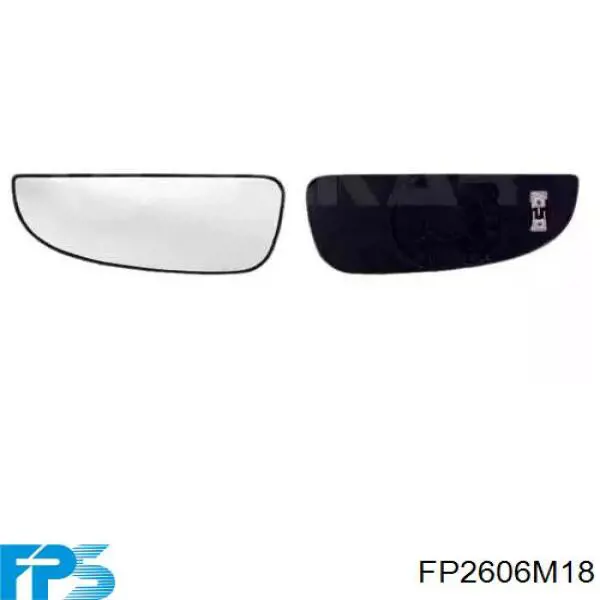 FP2606M18 FPS дзеркальний елемент дзеркала заднього виду, правого