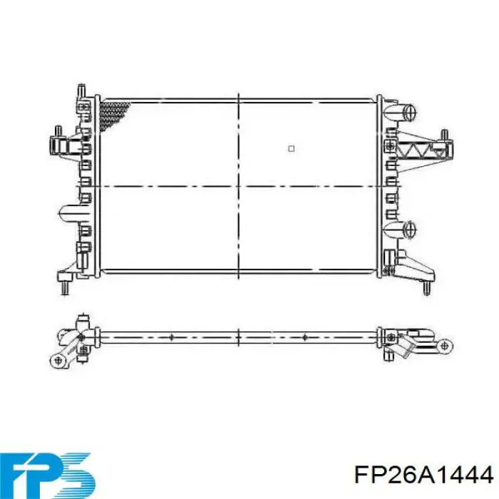 Радіатор основний FPS FP26A1444 ціна, від 54.60 USD