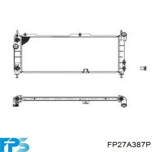 FP27A387P FPS Радіатор охолодження двигуна