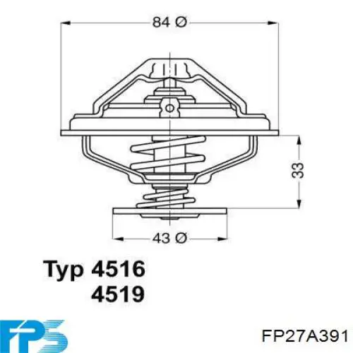 Радіатор основний FPS FP27A391 ціна, від 35.71 USD