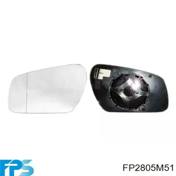 FP2805M51 FPS дзеркальний елемент дзеркала заднього виду, лівого