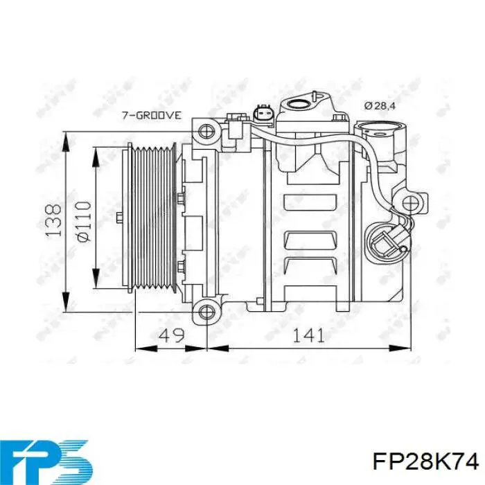 Конденсатор кондиціонера FPS FP28K74 ціна, від 55.67 USD