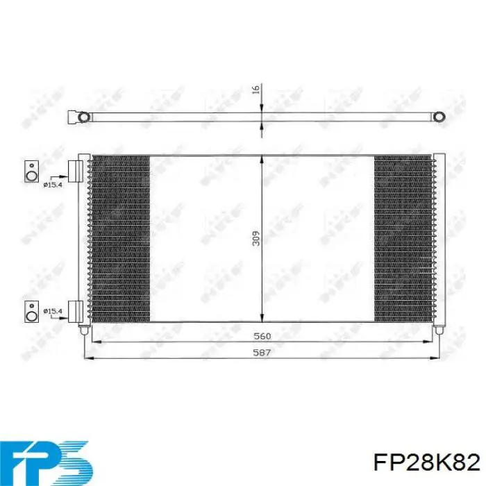 Конденсатор кондиціонера FPS FP28K82 ціна, від 66.93 USD