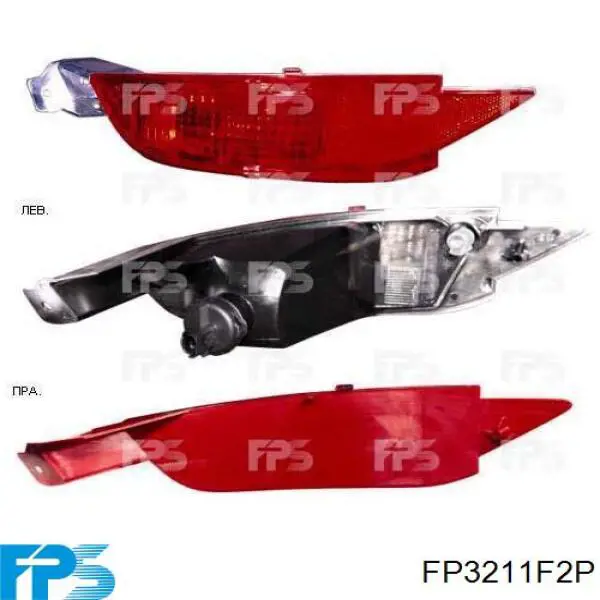Фара задня права зовнішня Depo/Loro/Abakus FP3211F2E ціна, від 29.75 USD