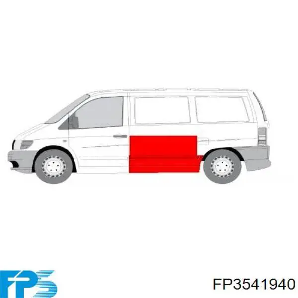 Шина бампера переднього FPS FP3541940 ціна, від 86.41 USD