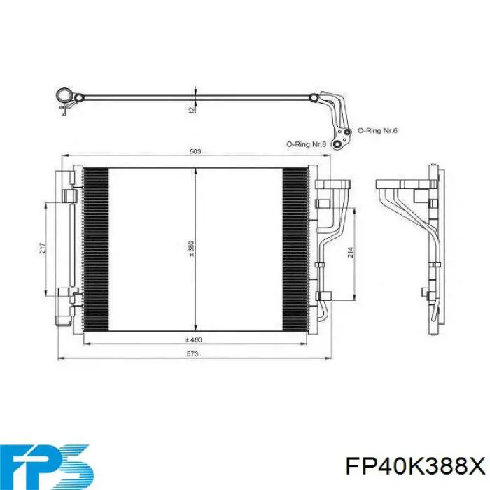 Конденсатор кондиціонера FPS FP40K388X ціна, від 45.38 USD