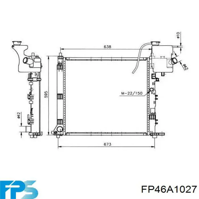 Радіатор FP46A1027 FPS