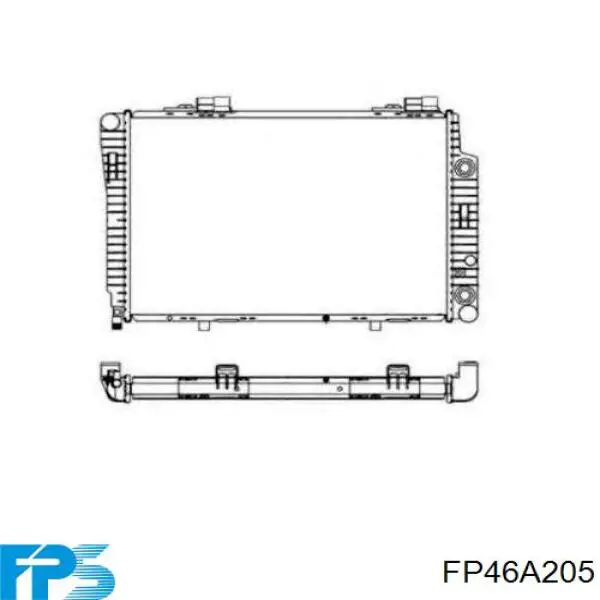 FP46A205 FPS Радіатор охолодження двигуна