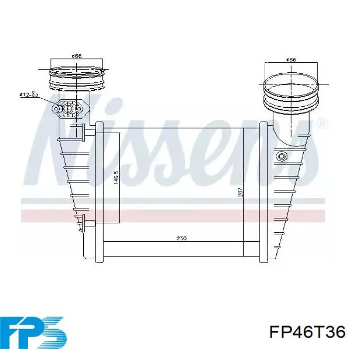 Радіатор інтеркулера FPS FP46T36