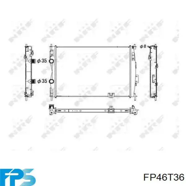 FP46T36 FPS Охолоджувач наддувочного повітря
