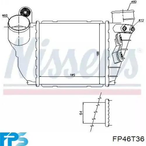 Система охолодження наддувочного повітря FPS FP46T36 ціна, від 78.77 USD