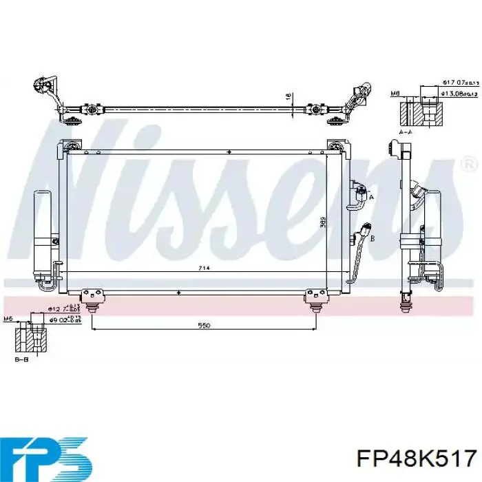 Купити FP48K517 FPS Радіатор системи охолодження кондиціонера