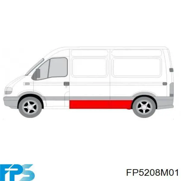 Ліве бічне дзеркало FPS FP5208M01 ціна, від 60.72 USD