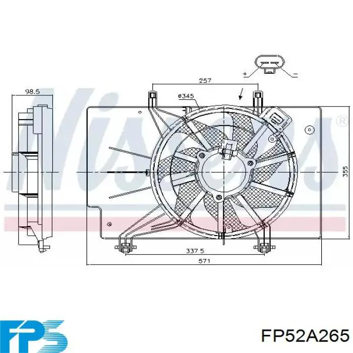 Радіатор FP52A265 FPS