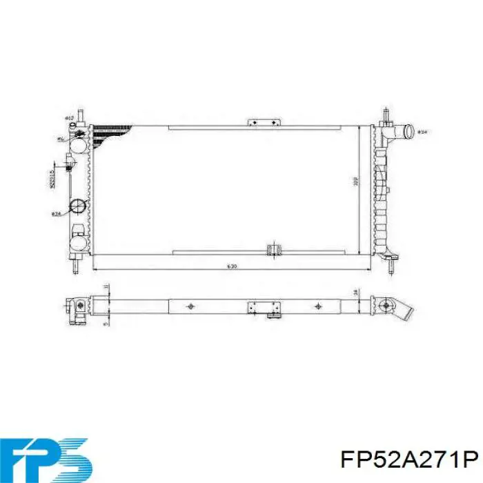 Радіатор FP52A271P FPS