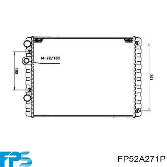 FP52A271P FPS Радіатор охолодження двигуна