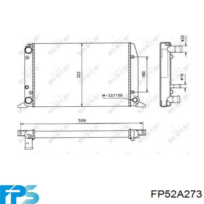 Радіатор охолодження FPS FP52A273
