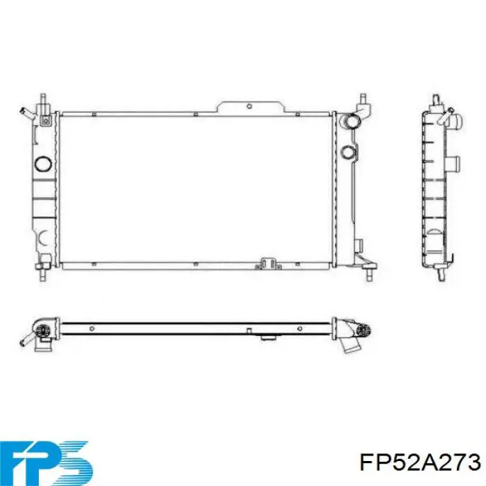 FP52A273 FPS Радіатор охолодження двигуна